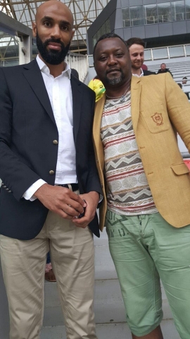 CEO of RSSMG With one of the ICON of African Football Kanoute